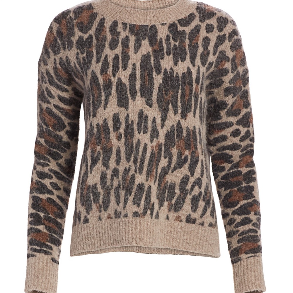 Rails Lana Leopard Print Sweater - image 2